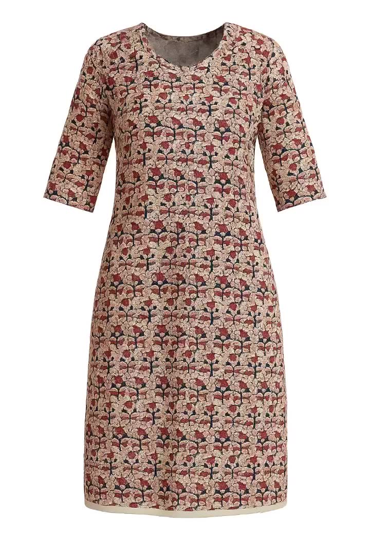 Multi-Colored Patterned Print Short Kurti