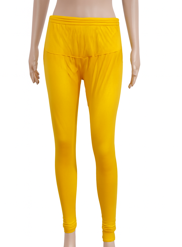 Leggings Cotton-Lycra Spandex Blend (Mustard Yellow)