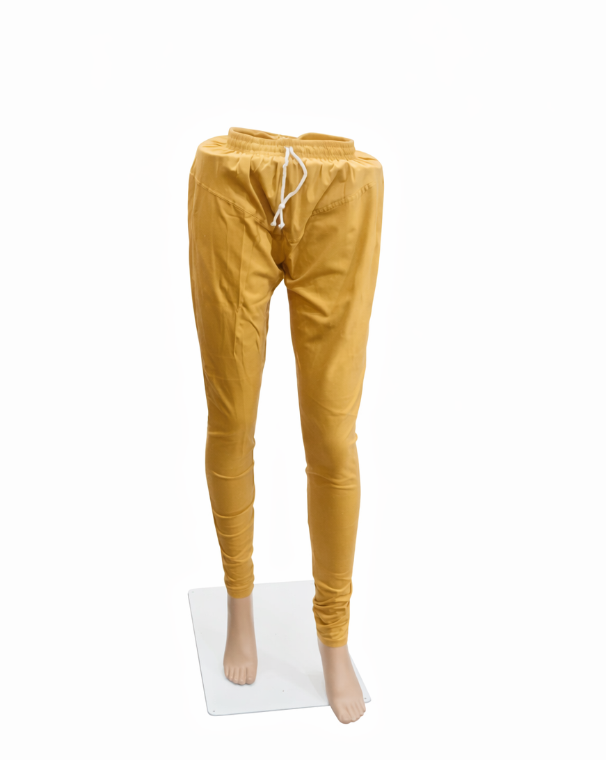 Cotton Lycra Churidar Leggings (Beige)