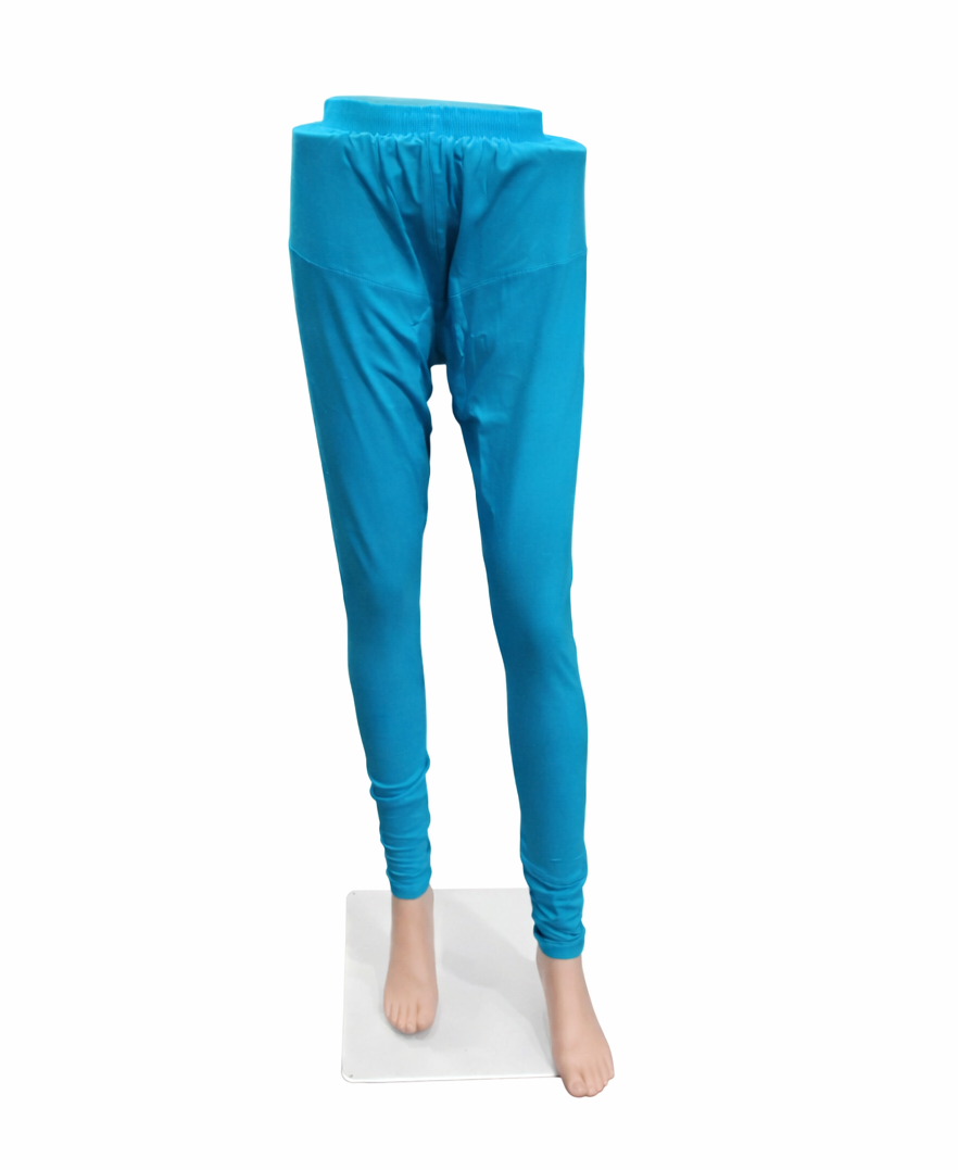 Cotton Lycra Churidar Leggings (Sky Blue)