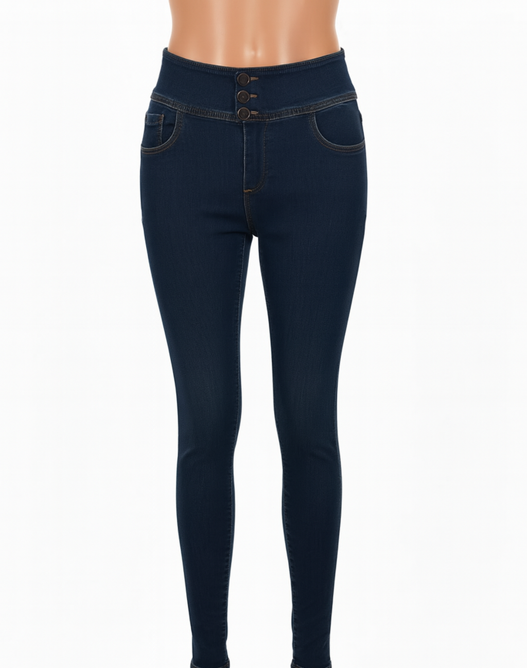 Comfort Stretch Dark Blue Jegging-Style Denim