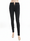 High-Waisted Black Skinny Jeans