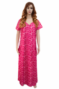 Magenta Pink Cotton Nighty