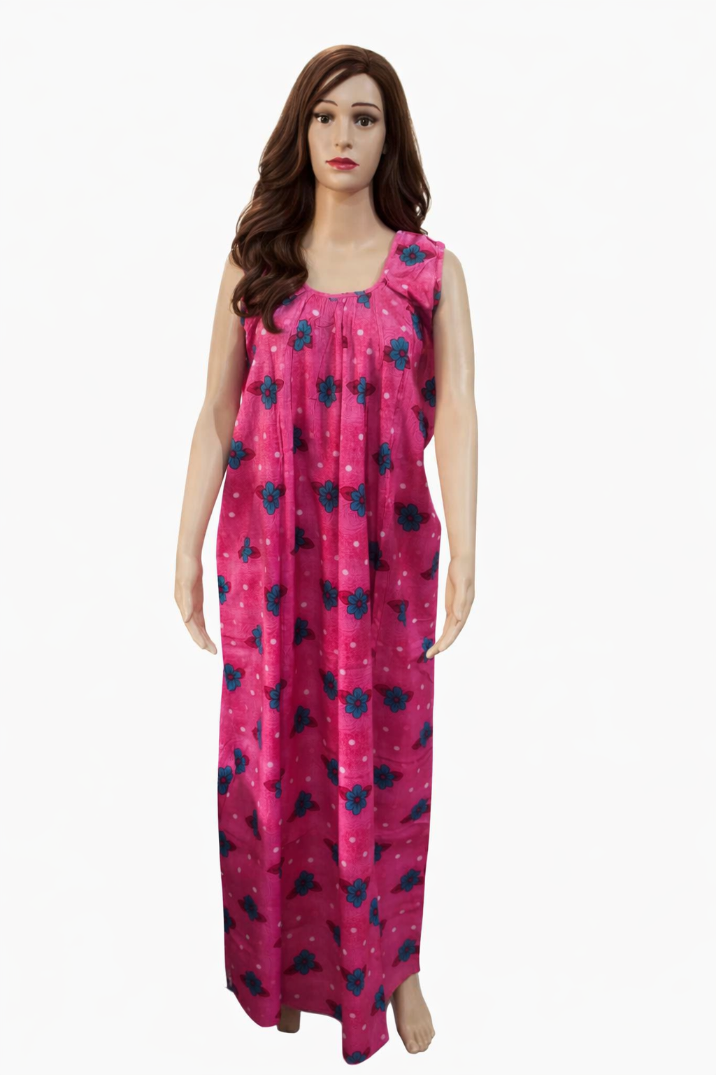 Pink Floral & Polka Dot Nighty