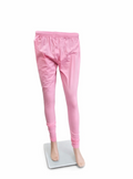 Pink Cotton Lycra Churidar Leggings