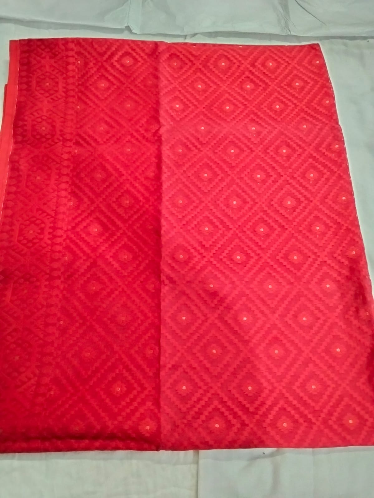 Red Soft Jamdani