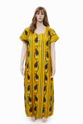 Striped Paisley Print Round Neck Nighty (Elan Cut)