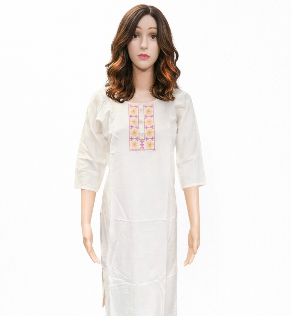 Straight Kurti Off-White