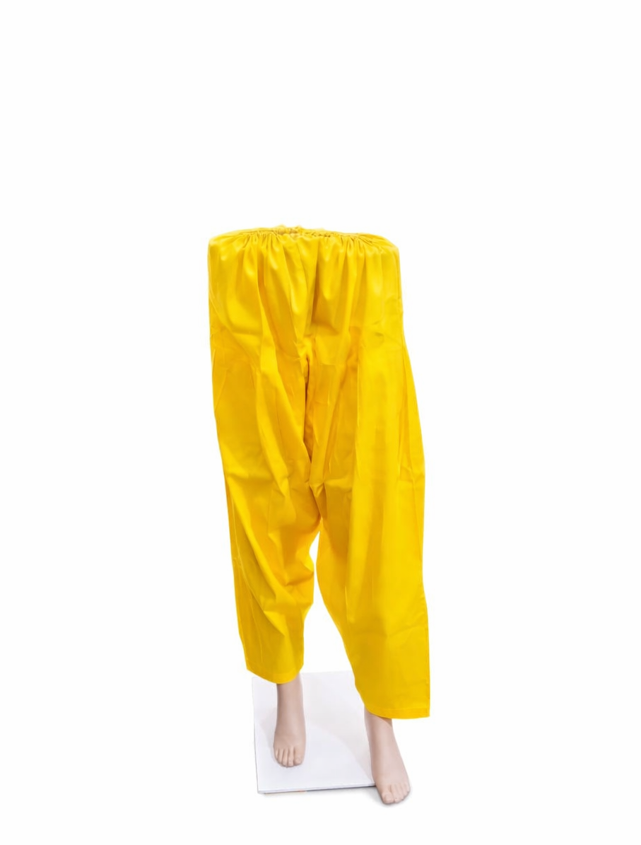 Pure Cotton Patiala (Yellow)